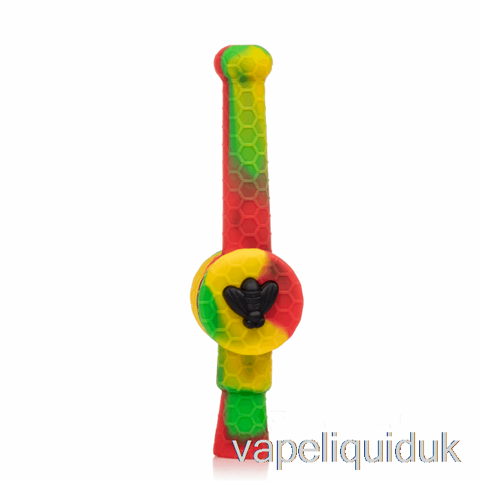 Stratus Reclaimer Honey Dipper Silicone Dab Straw Rasta (Green / Red / Yellow) Vape Liquid